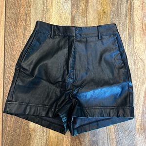 Express Leather Shorts